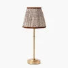 Edie Tall Rechargeable Lamp with Chocolate Lotus Shade (18cm)