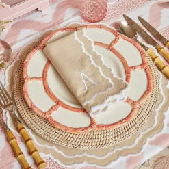 Edith Sand Placemats & Napkins (Set of 4)