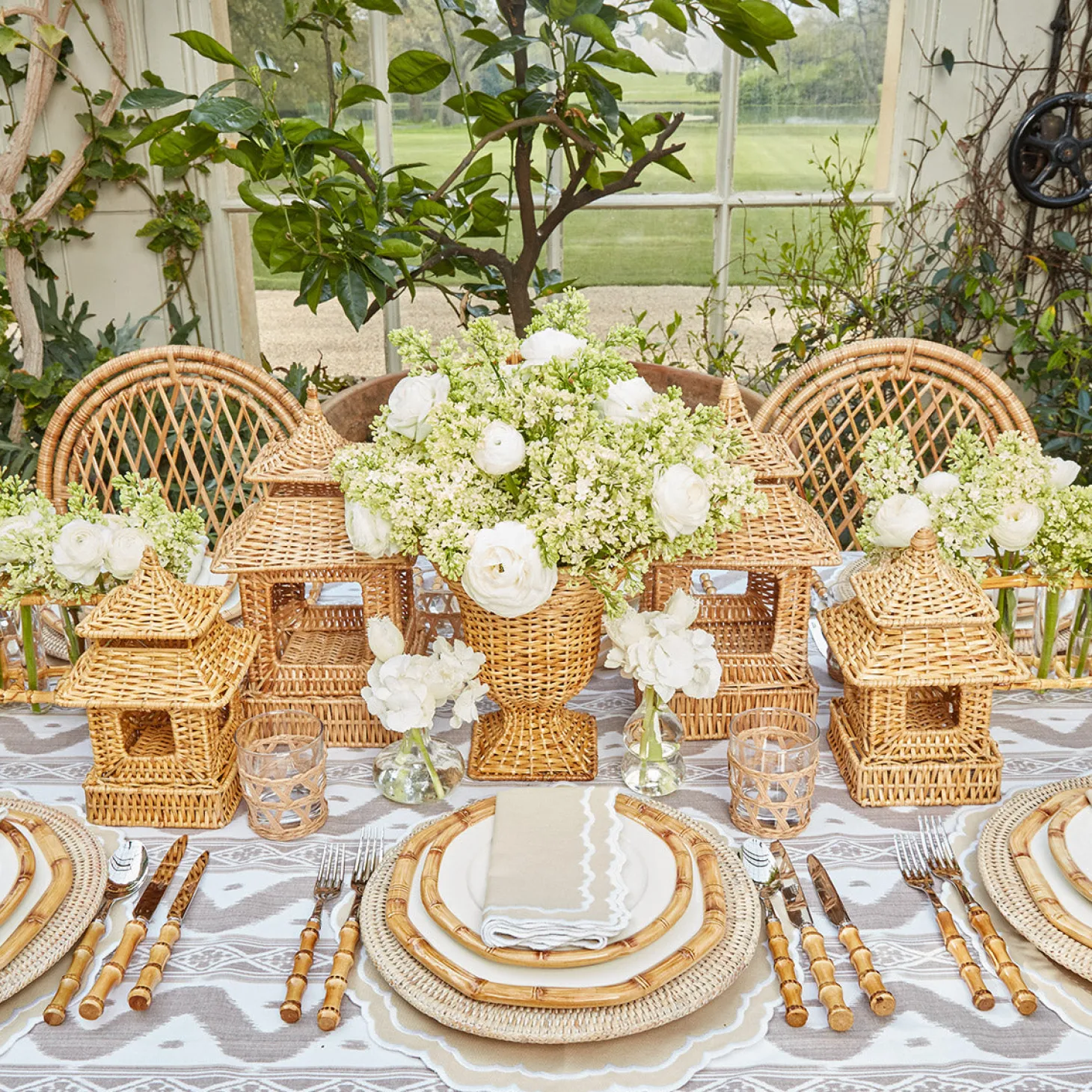 Edith Sand Placemats & Napkins (Set of 4)