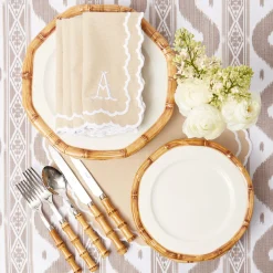 Edith Sand Placemats & Napkins (Set of 4)