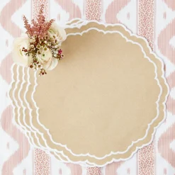 Edith Sand Placemats & Napkins (Set of 4)