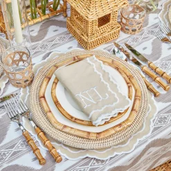 Edith Sand Placemats & Napkins (Set of 4)