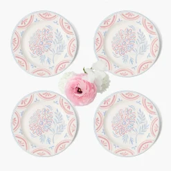 Eliza Floral Starter Plates (Set of 4)