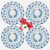 Elizabeth Blue Garland Dinner & Starter Plates (Set of 8)