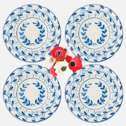 Elizabeth Blue Garland Dinner & Starter Plates (Set of 8)