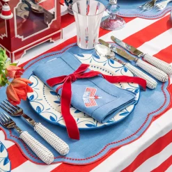 Elizabeth Blue Garland Dinner & Starter Plates (Set of 8)