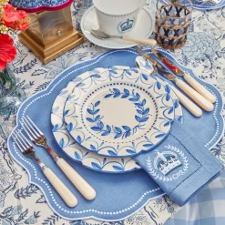 Elizabeth Blue Garland Dinner & Starter Plates (Set of 8)