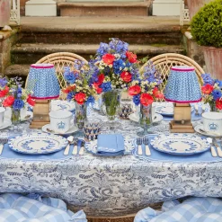 Elizabeth Blue Garland Dinner & Starter Plates (Set of 8)