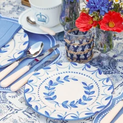 Elizabeth Blue Garland Dinner & Starter Plates (Set of 8)