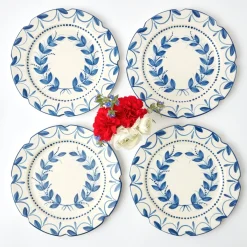 Elizabeth Blue Garland Dinner Plates (Set of 4)