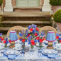 Elizabeth Blue Garland Dinner Plates (Set of 4)