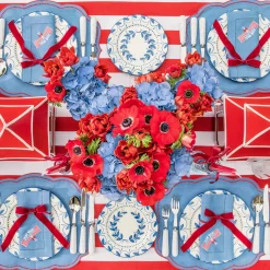 Elizabeth Blue Garland Starter Plates (Set of 4)