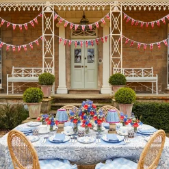 Elizabeth Blue Garland Starter Plates (Set of 4)