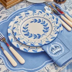 Elizabeth Blue Garland Starter Plates (Set of 4)