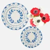 Elizabeth Blue Garland Starter Plate
