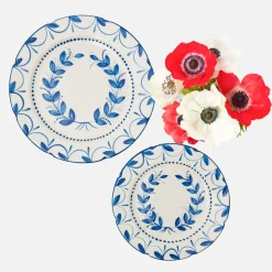 Elizabeth Blue Garland Starter Plate