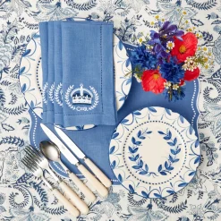 Elizabeth Blue Garland Starter Plate