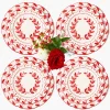 Elizabeth Red Garland Dinner & Starter Plates (Set of 8)