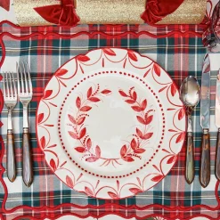 Elizabeth Red Garland Dinner Plate