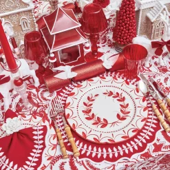 Elizabeth Red Garland Dinner Plate