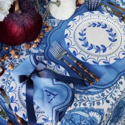 Eloise Blue & Navy Napkins (Set of 4)