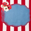 Eloise Blue & Red Placemats (Set of 4)