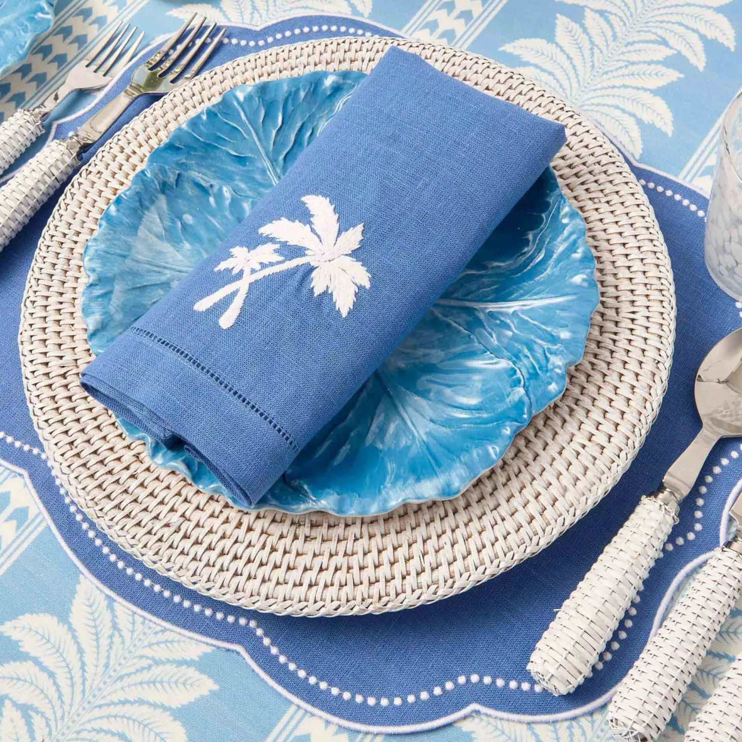 Eloise Blue Placemats (Set of 4)