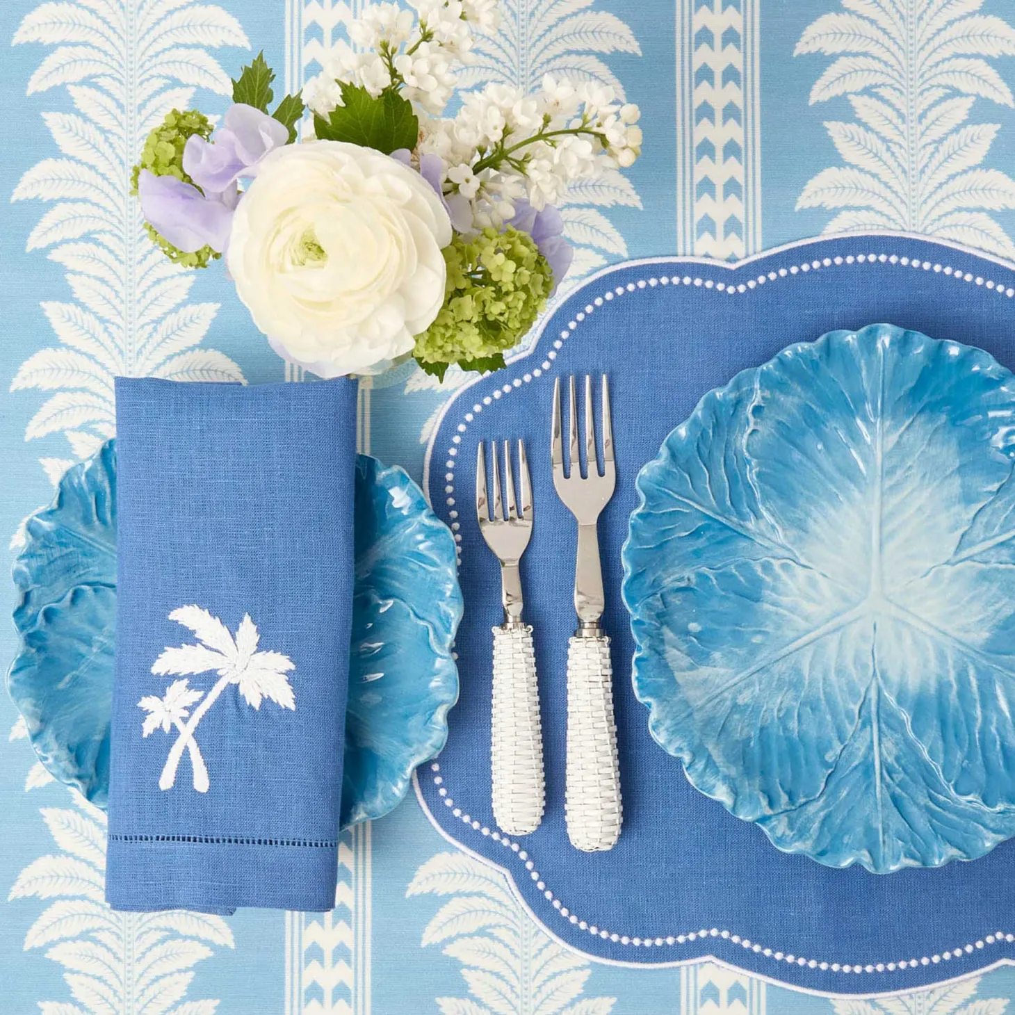 Eloise Blue Placemats (Set of 4)
