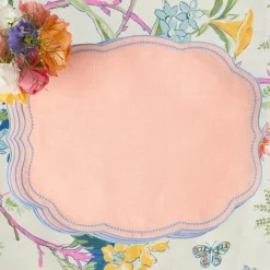 Eloise Coral & Blue Placemats (Set of 4)