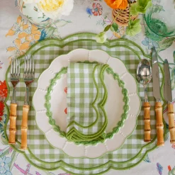 Eloise Green Gingham Placemats & Napkins (Set of 4)