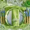 Eloise Green Placemats & Hydrangea Napkins (Set of 4)