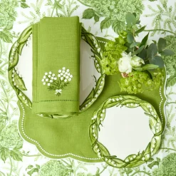 Eloise Green Placemats & Hydrangea Napkins (Set of 4)