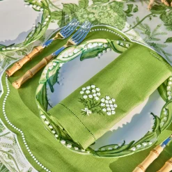 Eloise Green Placemats & Hydrangea Napkins (Set of 4)