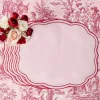 Eloise Pink & Red Placemats (Set of 4)