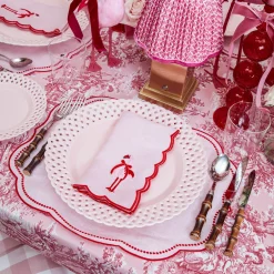 Eloise Pink & Red Placemats (Set of 4)