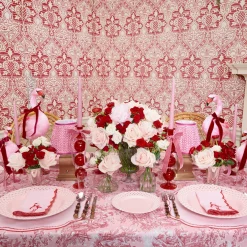 Eloise Pink & Red Placemats (Set of 4)