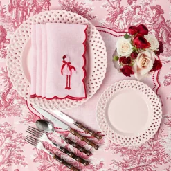 Eloise Pink & Red Placemats (Set of 4)