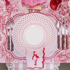 Eloise Pink & Red Placemats (Set of 4)