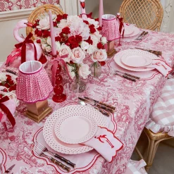 Eloise Pink & Red Placemats (Set of 4)