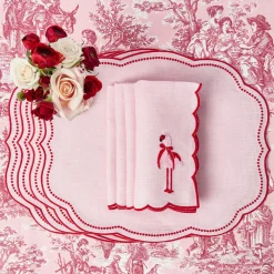 Eloise Pink & Red Placemats (Set of 4)