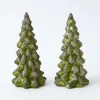 Emerald Glass Christmas Tree (Pair)