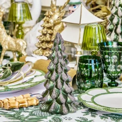 Emerald Glass Christmas Tree (Pair)