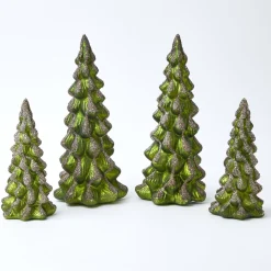 Emerald Glass Christmas Tree (Pair)
