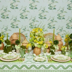 Emerald Hobnail Glasses (Set of 6)
