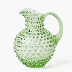 Emerald Hobnail Jug