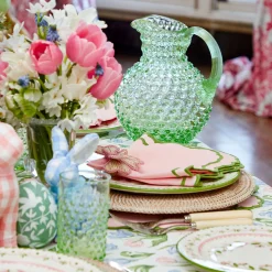 Emerald Hobnail Jug