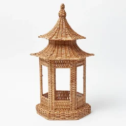 Emi Rattan Pagoda Lantern