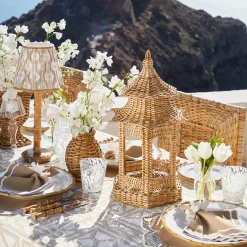 Emi Rattan Pagoda Lantern
