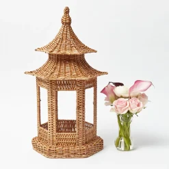 Emi Rattan Pagoda Lantern