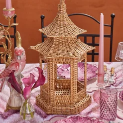 Emi Rattan Pagoda Lantern